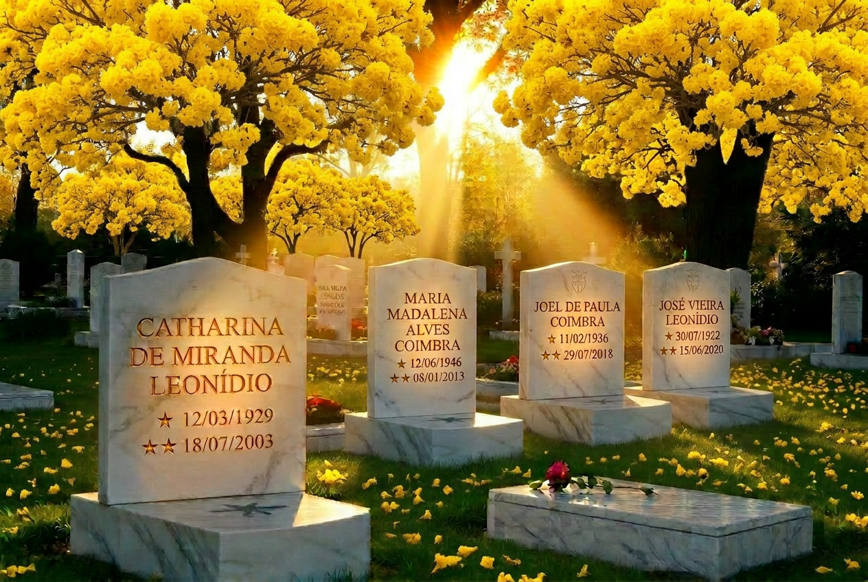 Cemitério ao entardecer